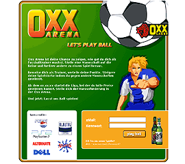 Oxx-Arena Fußball-Spiel für Gold-Ochsen